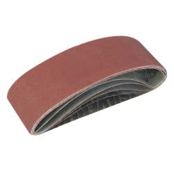 Silverline Sander Sanding Belts Glass Paper 75mm 533mm 120g 625574