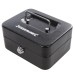 Silverline Key Metal Cash Money & Valuables Lockable Box 795764