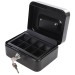 Silverline Key Metal Cash Money & Valuables Lockable Box 795764