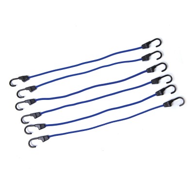 Silverline Bungee Cord Tie Down Straps 600mm 6pk 140822