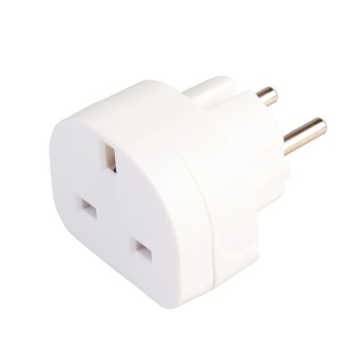 Power Master Wall Plug Mains Travel Adaptor Uk EU Electric Socket 171631