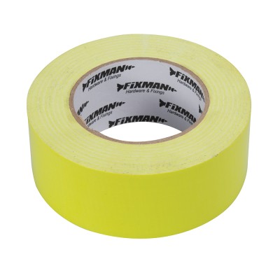 Fixman Hi Vis Duct Gaffa Tape 50mm Yellow Green 188245