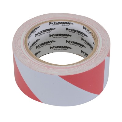 Fixman Hazard Self Adhesive Warning Tape 50mm 188781