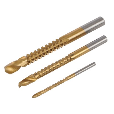Silverline Drill Bit Saw Sawing Rasp Set 3mm 6mm 8mm 199872