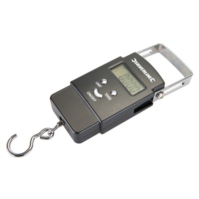 Silverline Electronic Pocket Balance and Luggage Scales 50Kg 243857