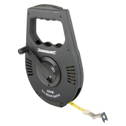 Silverline Surveyors Fast Rewind Tape Measure Reel 50m 250213