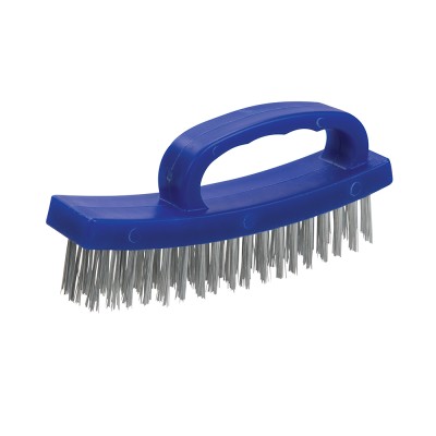 Silverline D Handle Easy Grip Curved Wire Brush 165mm 250554