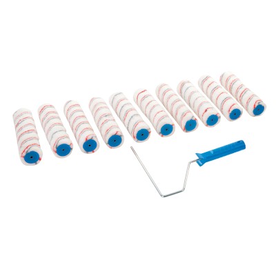 Silverline Paint Roller frame and Medium Pile Emulsion Sleeves 271515