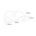 Silverline Hooked Utility Knife Blades Felt and Carpet 10pk 0.6mm 282409