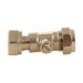 Plumbob Straight Service Valve 1/2 inch Swivel Union 15mm Compression 308901