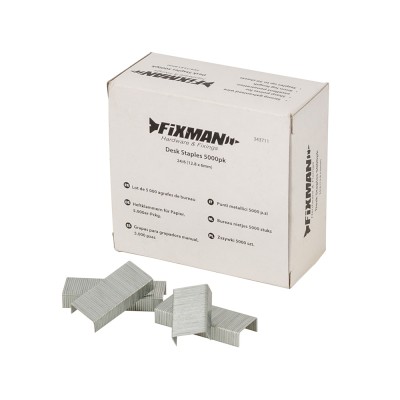 Fixman Desk Stapler Staples 5000pk 24/6 12.8 x 6mm 343711 