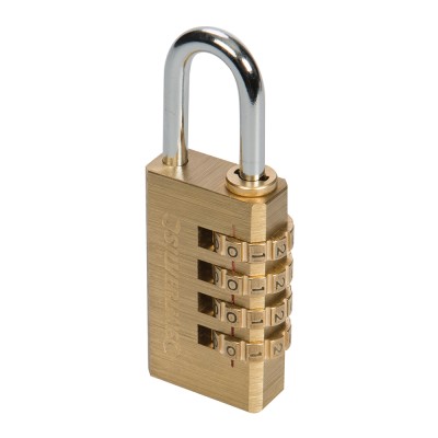 Silverline Brass 4 Digit Combination Small Padlock 360848