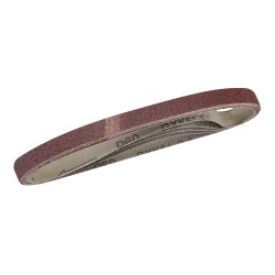 Silverline Tools 60 Grit Sanding Belts 10mm x 330mm 5pk 364425
