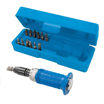 Silverline Soft Grip Hand Held Impact Driver and Bits 375291