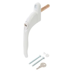 Replacement White Locking UPVC Window Handle 401827