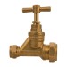 Plumbob Poly MDPE 20mm To Copper 15mm Stopcock 413031
