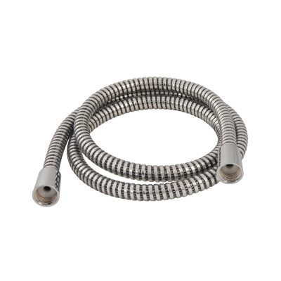 Plumbob Shower Head Hose Corrugated Silver and Black 418144