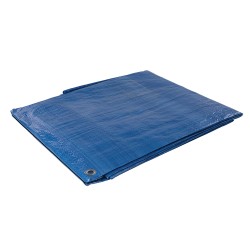 Silverline Builders Blue Tarpaulin 3m x 3.6m 427565