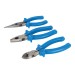 Silverline Side Cutter Combination and Long Nose 3pc Plier Set 427610