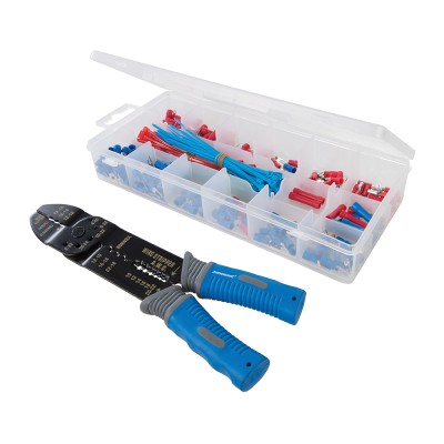 Silverline Electrical Terminal Crimping Wire Stripping Plier Set 457054