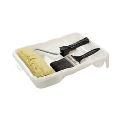 Silverline Masonry Paint Roller Brush and Tray Set 460649