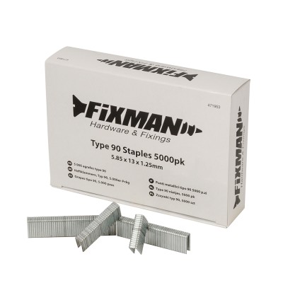 Fixman Type 90 Stapler 13mm Staples 5000pk 471953