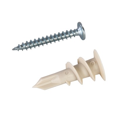 Fixman Speed Wall Plug Screw Plasterboard Fixings 12mm x 32mm 100pk 475004