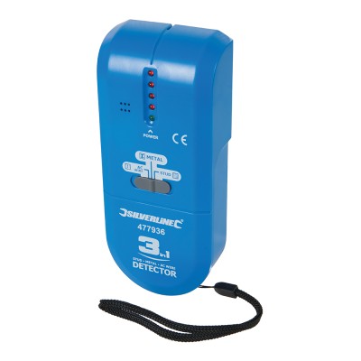 Silverline 3-in-1 Detector Stud Metal and AC Live Wire 477936