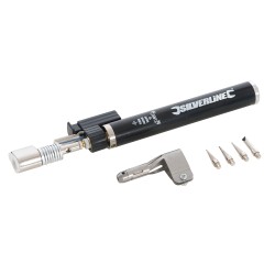 Silverline Electronic Ignition Butane Gas Soldering Iron Torch 497837