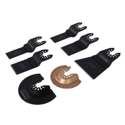 Silverline Multi Function Tool Saw Blade 7pc Cutting Set 504653