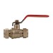 Plumbob Straight Red Lever Ball Valve 15mm 534802