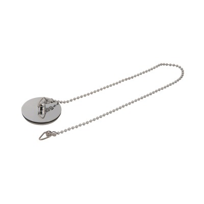 Plumbob Chrome Plated Basin Plug and Chain 38mm 541288