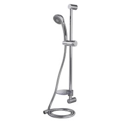 Plumbob Chrome Shower Head Adjustable Wall Bar Bracket Kit 549793