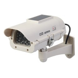 Solar Powered Dummy CCTV Security Camera with LED 614458