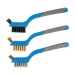 Silverline Mini Mixed Wire Brush 3 Piece Set 617623