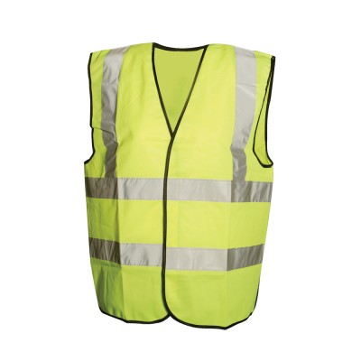 Silverline Hi-Vis Work Vest Waistcoat XL - Extra Large 633561