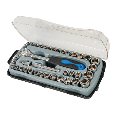 Silverline Compact Mixed Small Socket 39pc Set 633754