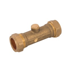 Plumbob Double Check Valve 22mm Pipe Compression Fitting 644493