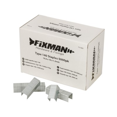Fixman Type 140 Stapler Staples 10.5 x 10mm 5000pk 701969 