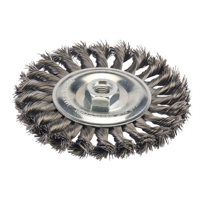 Silverline Twist Knot Wire Wheel 150mm For Angle Grinders 719823