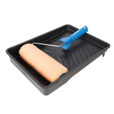 Silverline Paint Roller and Tray Emulsion Set 230mm 9 inch 733233