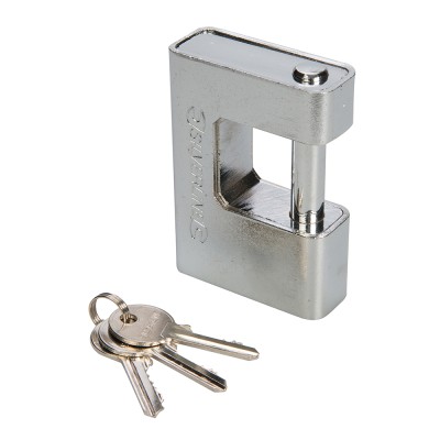 Silverline Armoured 90mm Shutter Security Lock Padlock 792082