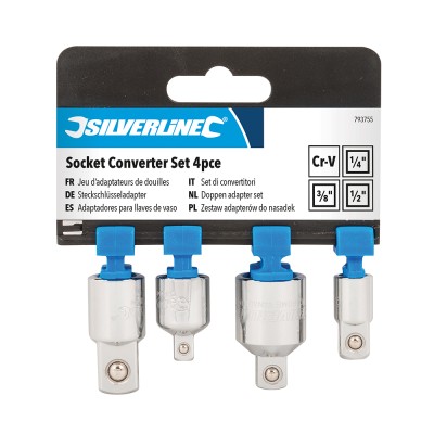 Silverline Socket Size Adapter 4pc Converter Set 793755