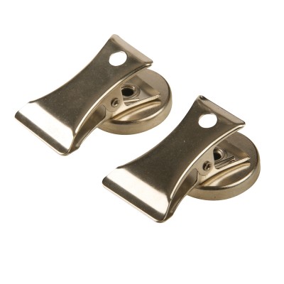 Silverline Magnetic Spring Clip Fridge Office Note Clips 2pk 794944