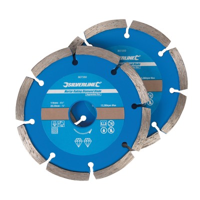 Silverline Grinder Mortar Removal Diamond 115mm Raking Blade 807350