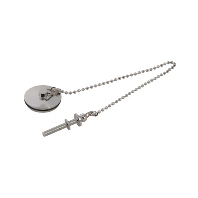 Plumbob Chrome Plated Basin Plug and Chain 44mm 819936