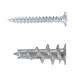 Fixman Metal Speed Wall Plug Screw Plasterboard Fixings 100pk 825735
