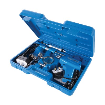 Silverline Electric Soldering and De-Soldering Iron Full Kit 845318