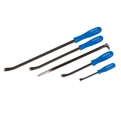 Silverline Pry Bar Locating and Roll Bar 5 Piece Set 868501