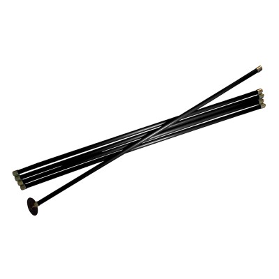 Silverline Plumbers Drain Flue Rod 10m Cleaning Clearing Set 868720